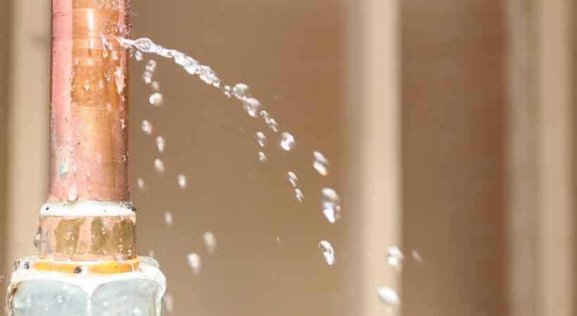 Hot Water Pipe Leaks