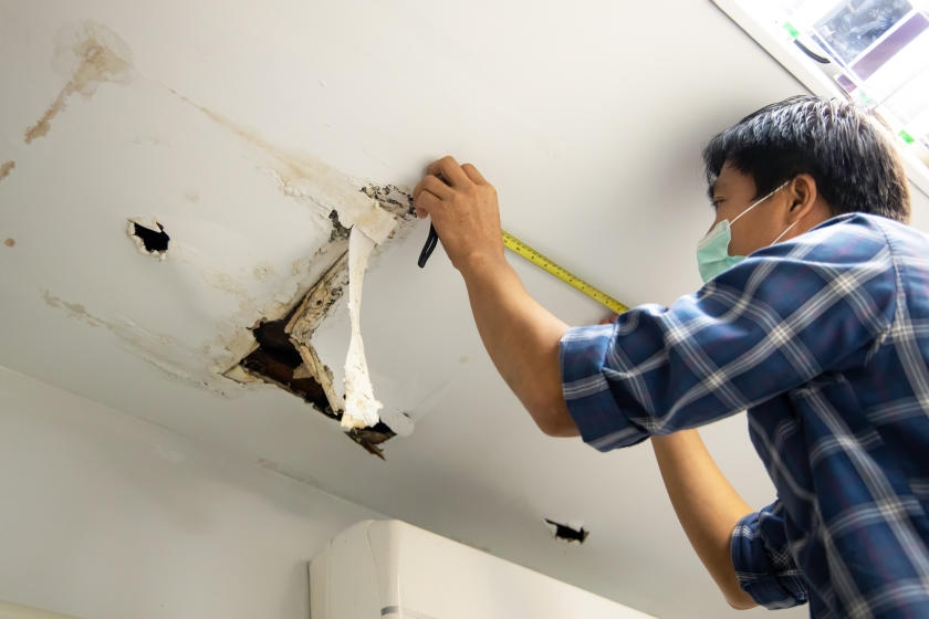 Ceiling Water Leak Repair