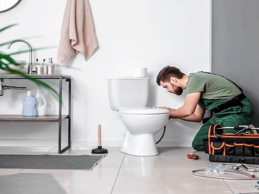 New Toilet Installation New Toilet Installation