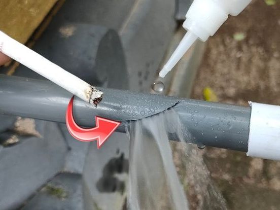 PVC Water Pipe Leak PVC Water Pipe Leak