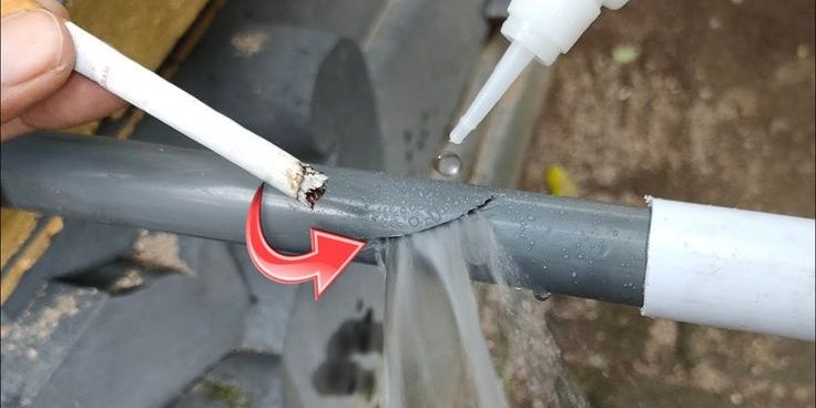 PVC Water Pipe Leak PVC Water Pipe Leak