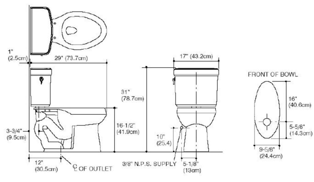 Toilet Installation Diagram